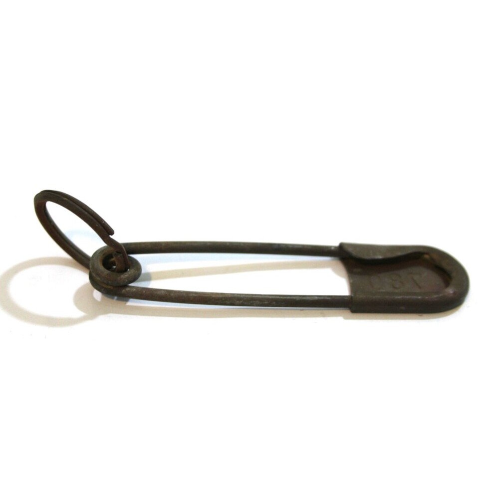 Vintage Antique Metal Laundry Large Safety Pin No. 780 Military Laundry Pin - Picture 3 of 3